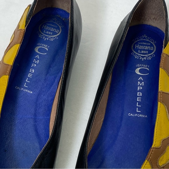 Jeffrey Campbell Womens Giraffe Flats Shoes Size 8.5M Leather Giraffe - Picture 7 of 12